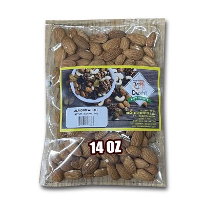 Almond Whole 200gm - 14 oz - Deshi